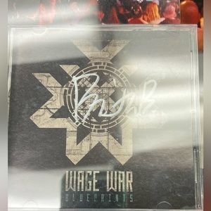 Autographed cd Wage War Blueprints cd